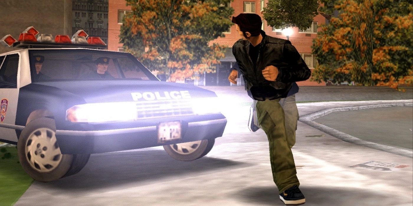 GTA III Player running from cops