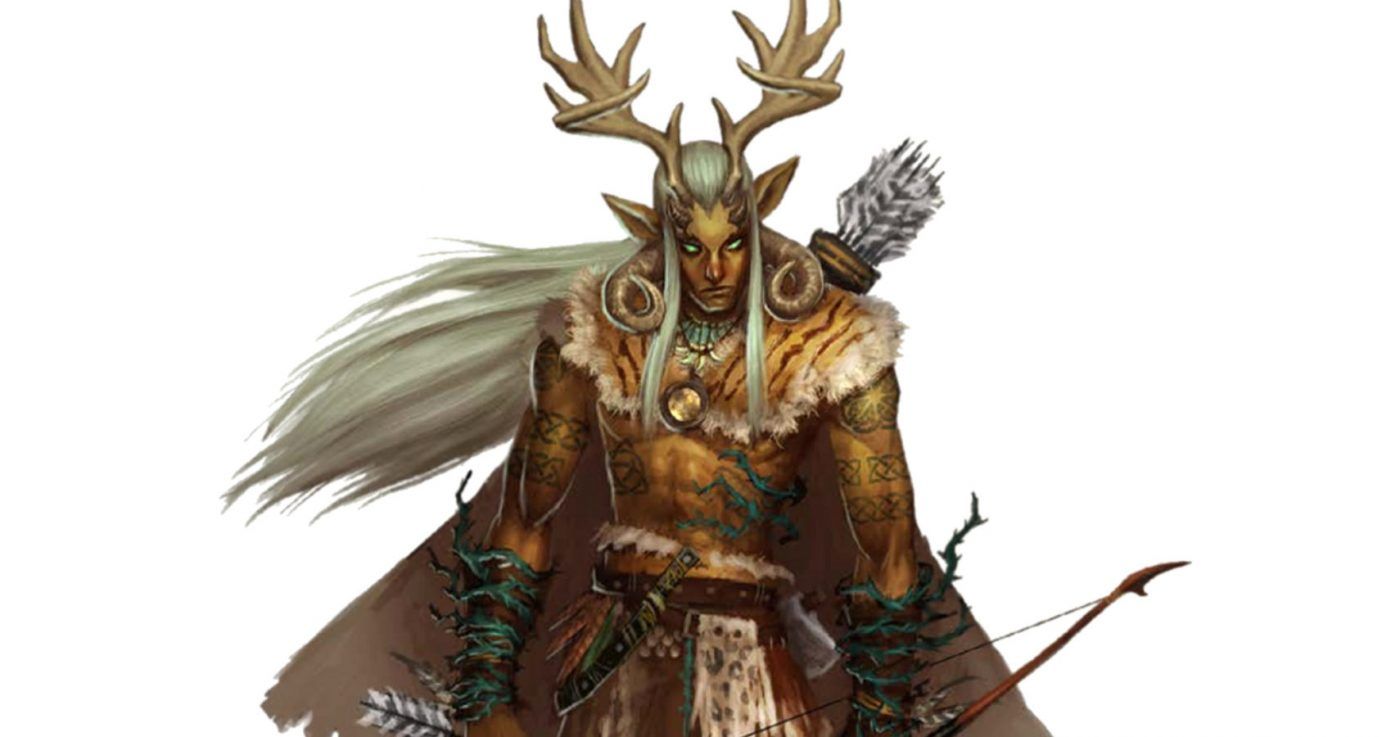 Pathfinder druid with bow
