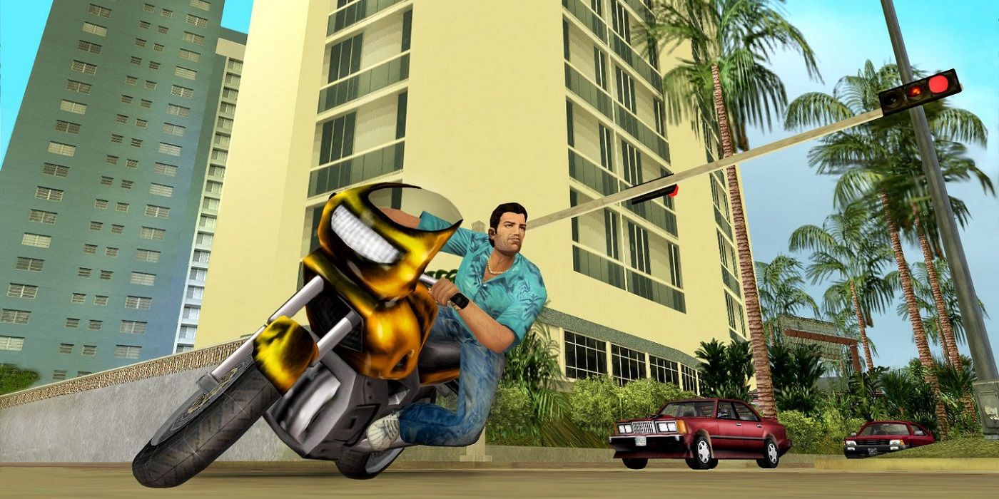 Vice City Tommy On A Motorcycle