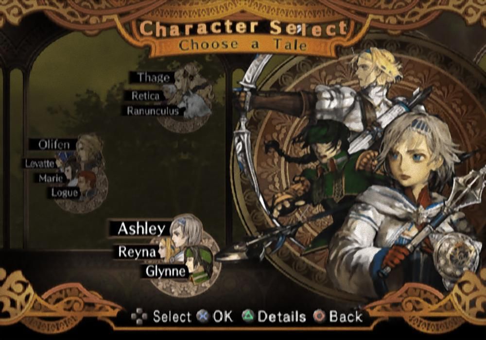 Character Select screen from Eternal Poison
