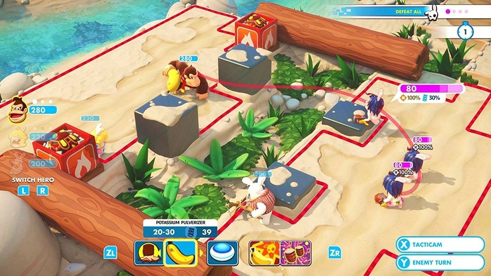 Gameplay screenshot from Mario Rabbids