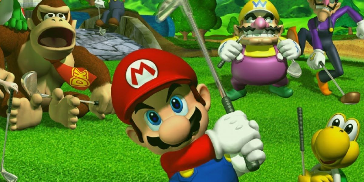 The cover art for Mario Golf Toadstool Tour.