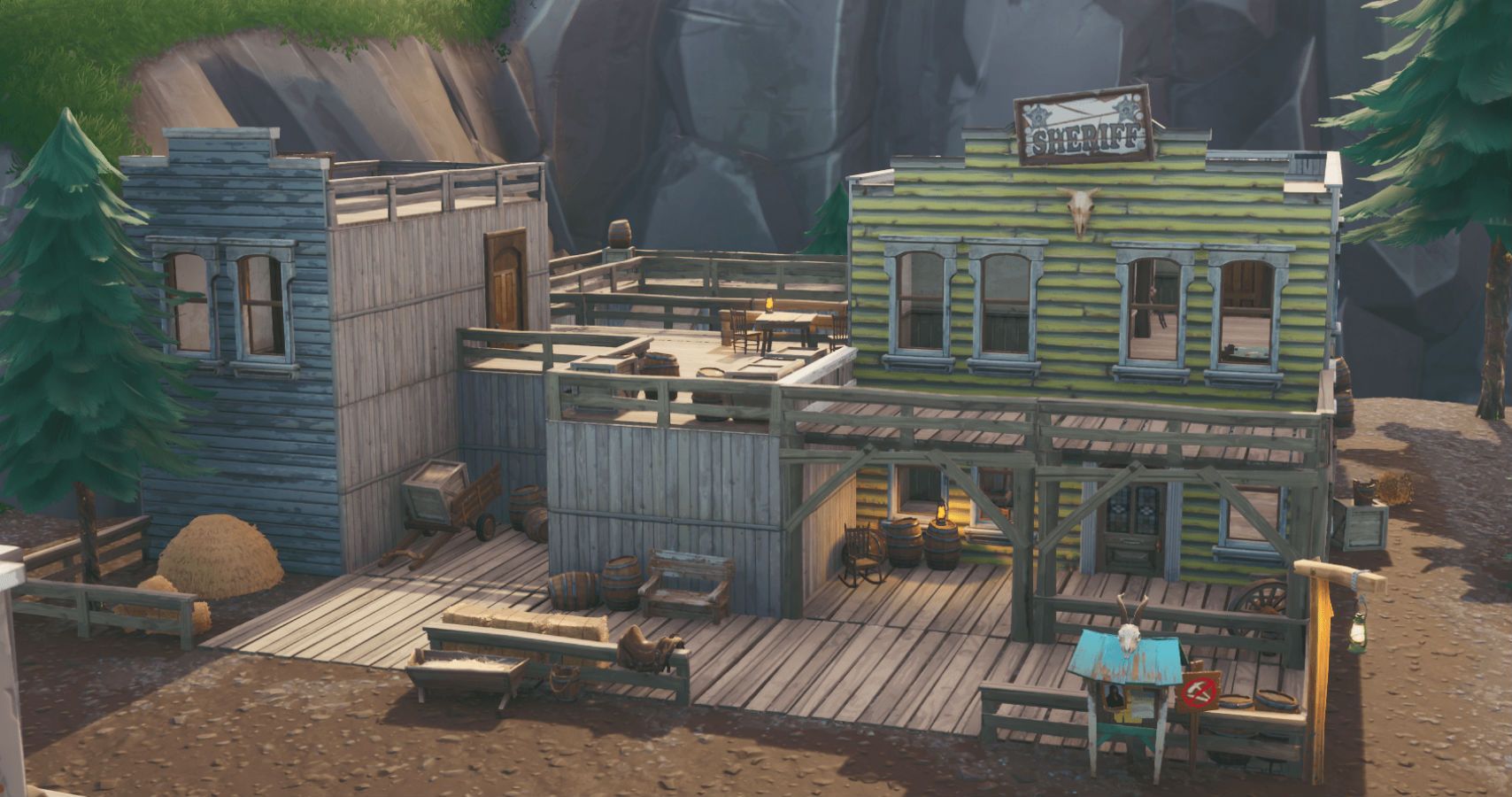 Fortnite: How To Build Inside Tilted Town