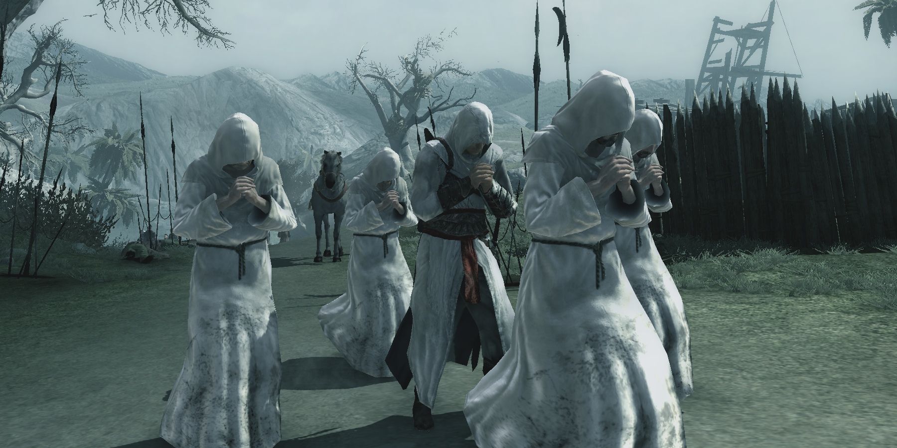 Screenshot Assassin's Creed Altair Blending With Scholars