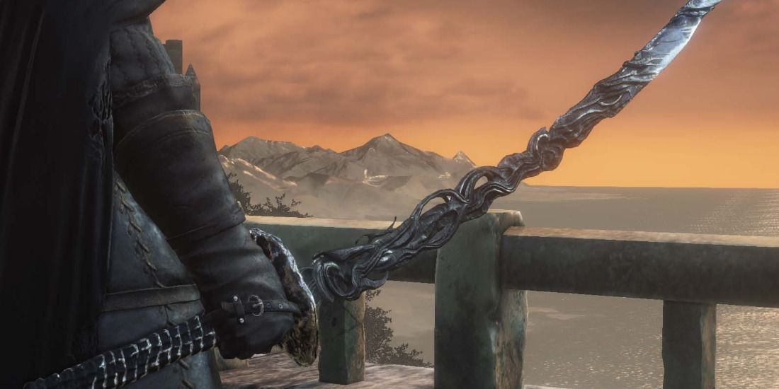 Darkeater Midir's Frayed Blade katana from from Dark Souls 3