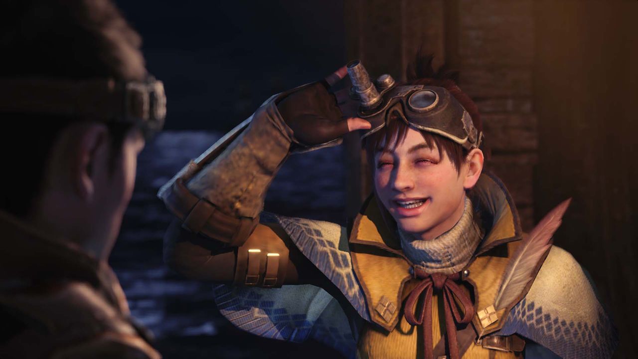 monster hunter world handler smile