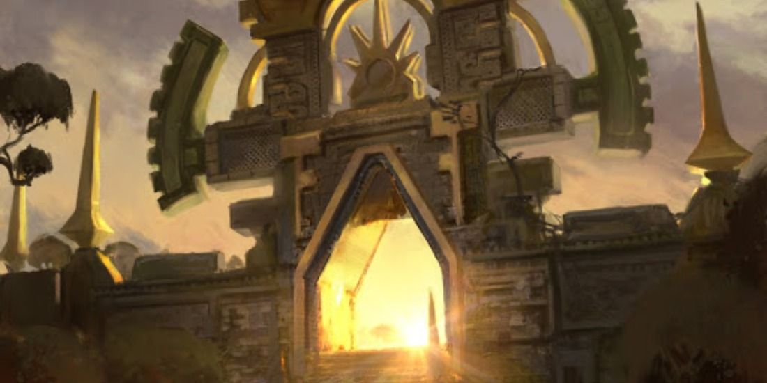 Full art of Arch Of Orazca in Magic: The Gathering