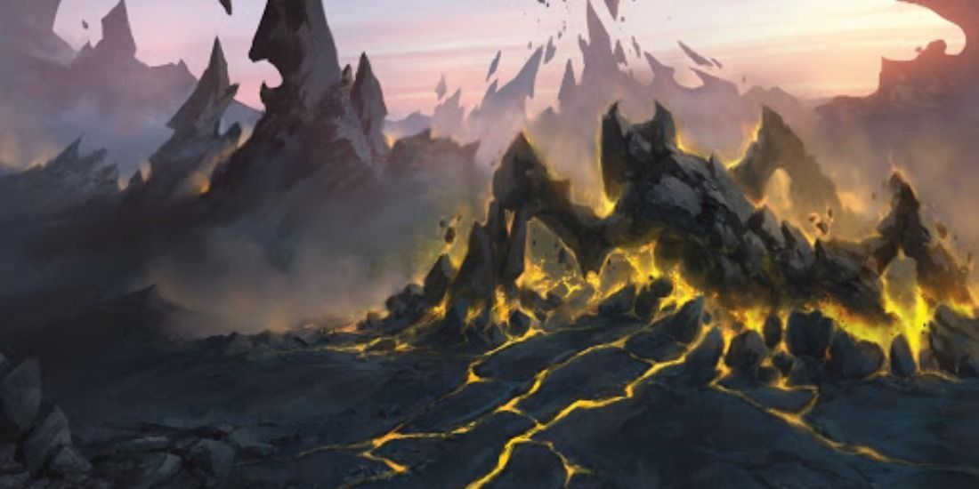 Full art of Crawling Barrens in Magic: The Gathering