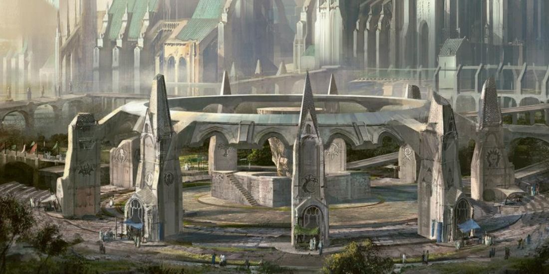 Full art of Maze's End in Magic: The Gathering