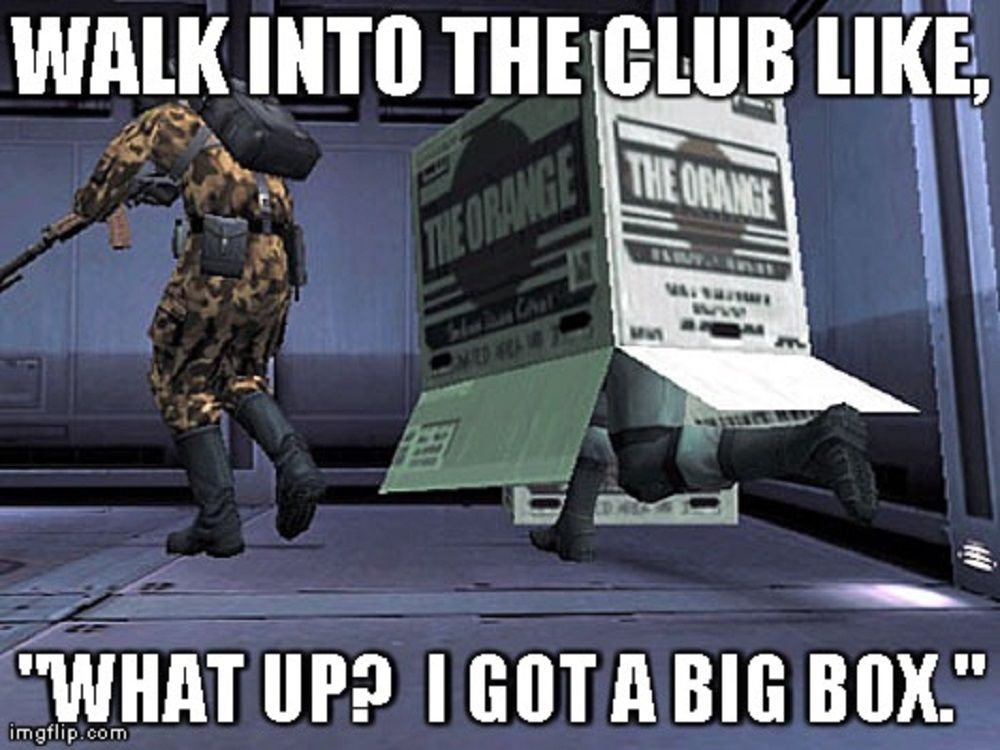 Metal Gear Solid 2 Box Meme