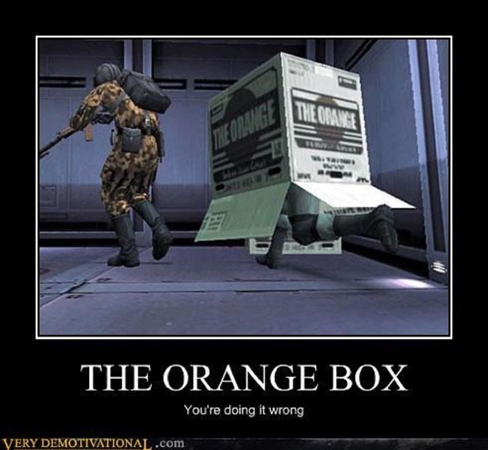 Metal Gear Solid 2 Orange Box Meme