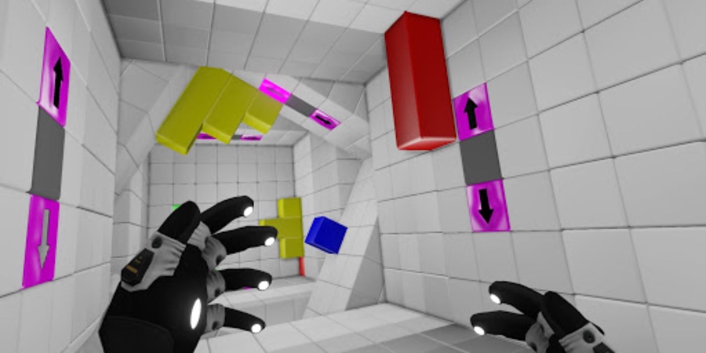 Qube shifting hallway gameplay