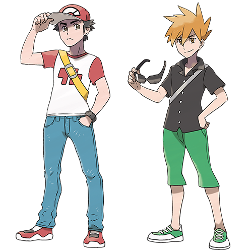 Red and Blue Pokemon Sun and Moon