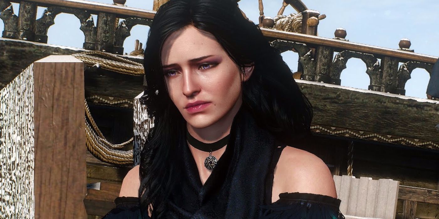 yennefer looking worried during the last wish quest