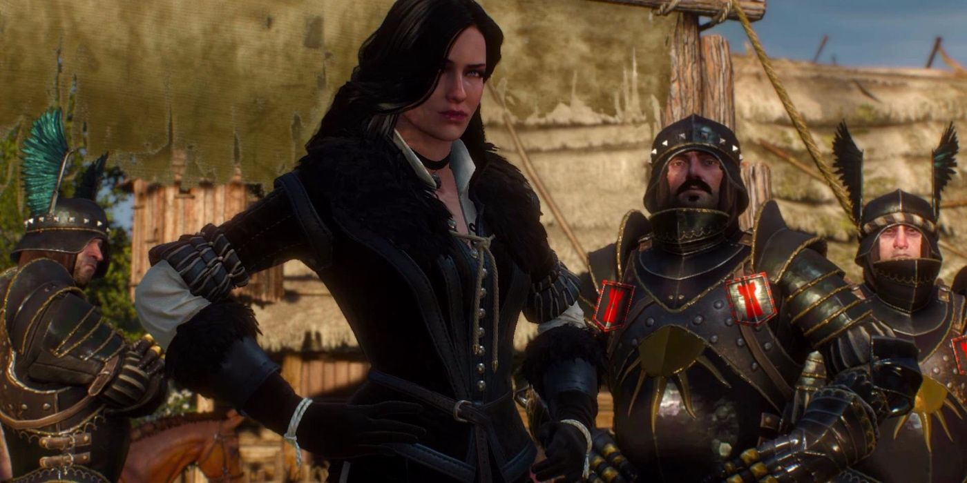 Yennefer with Nilfgaardian soldiers