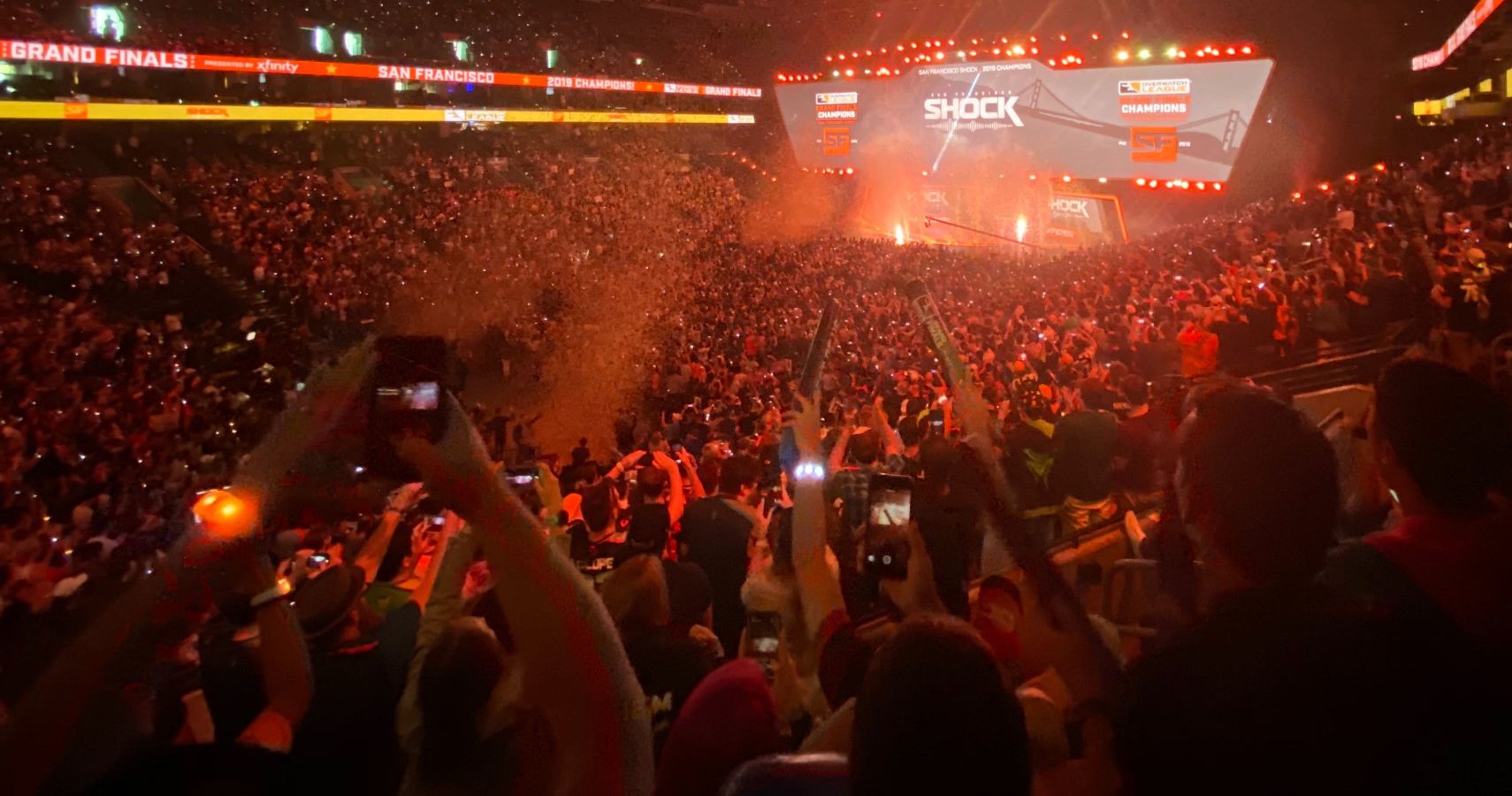 The crowd at the 2019 Overwatch League 2019 Grand Finals.