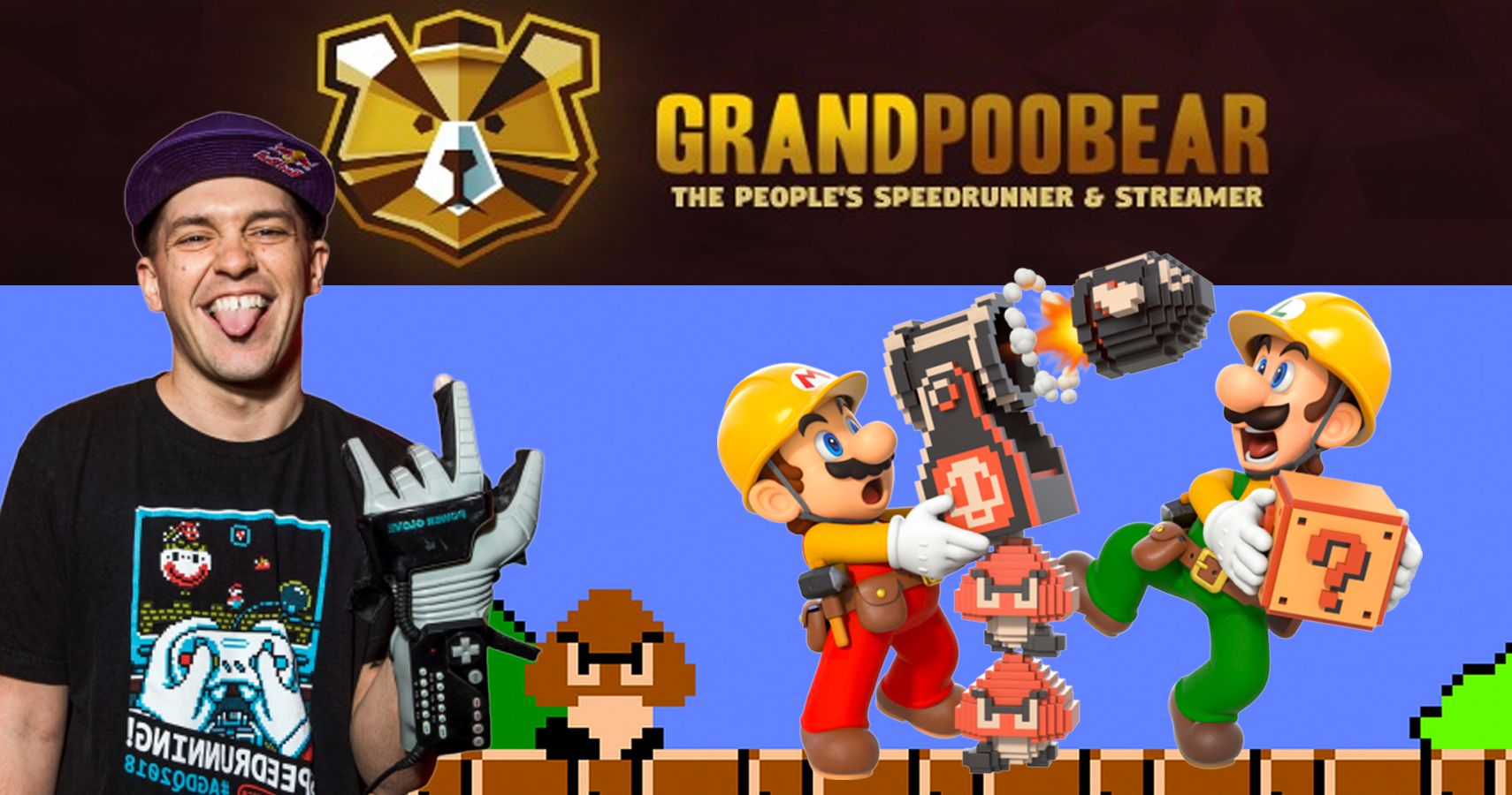 WORLD RECORD! Getting Over Goombas! #grandpoobear #streamer