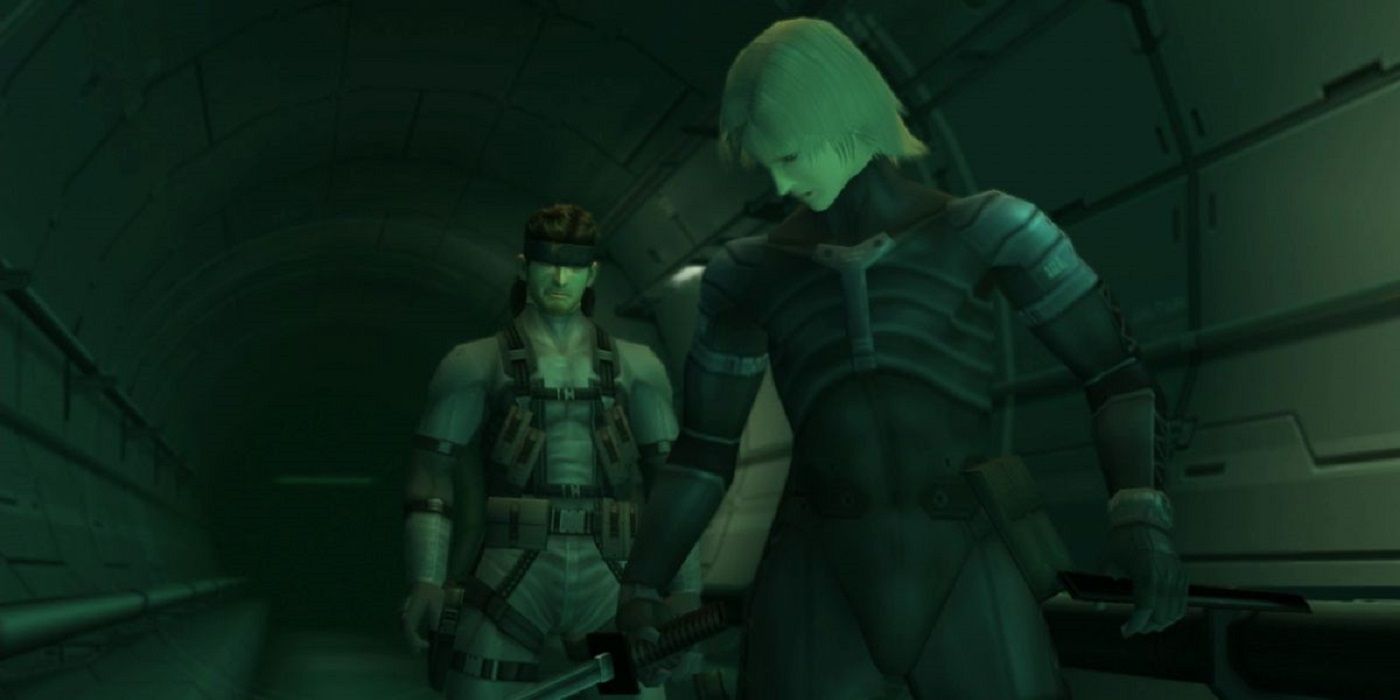 MGS 2 Snake and Raiden inside Arsenal gear with Kitana
