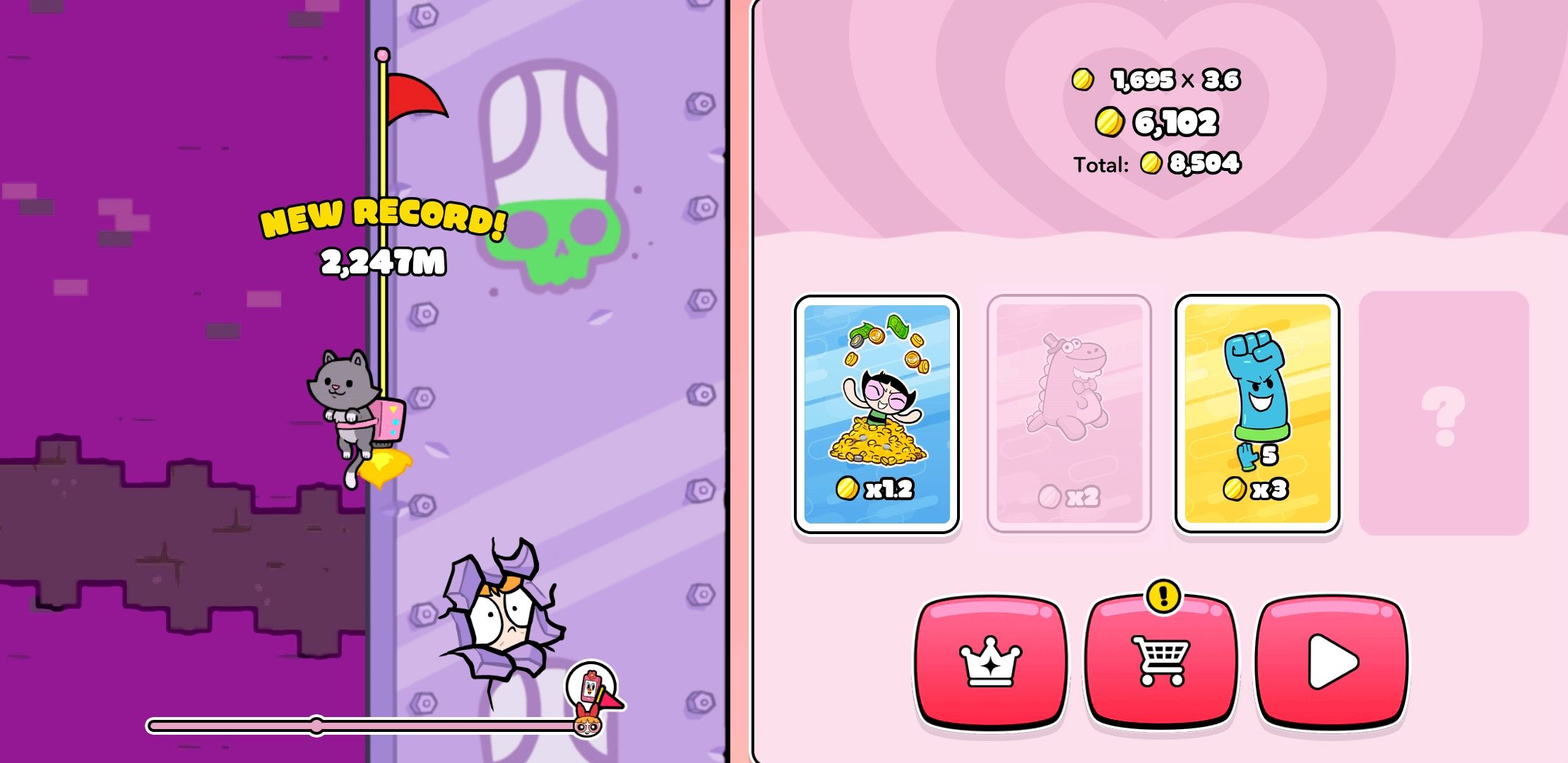 The Powerpuff Girls Monkey Mania Review Angry Birds Meets Robot Unicorn Attack