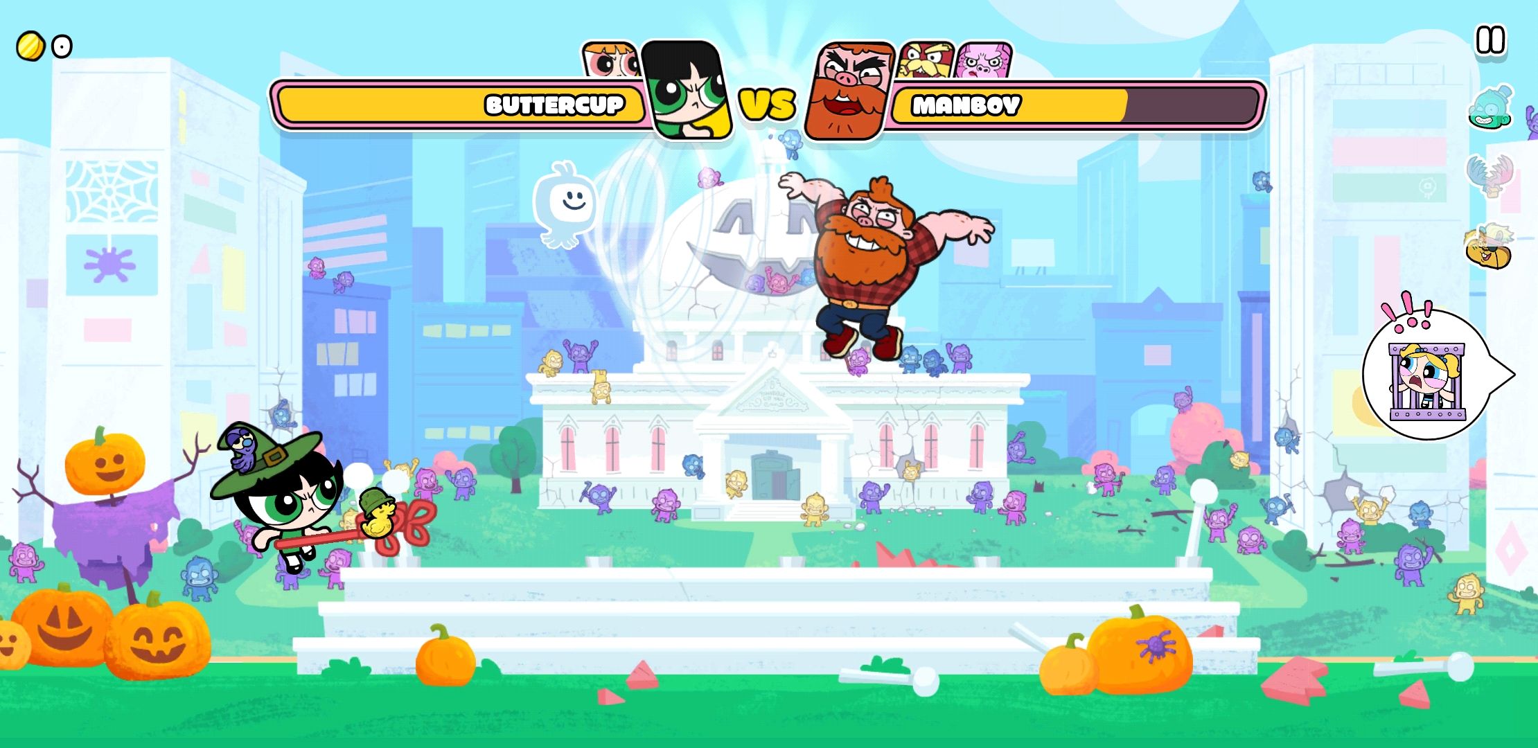 The Powerpuff Girls Monkey Mania Review Angry Birds Meets Robot Unicorn Attack