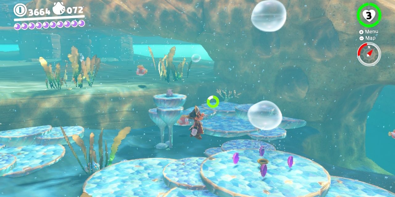 Super Mario Odyssey Underwater