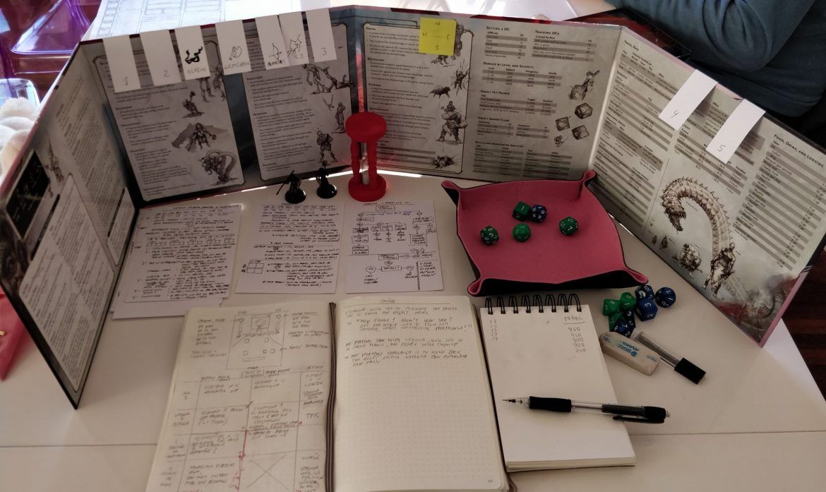 Dungeons & Dragons Behind A DM Screen