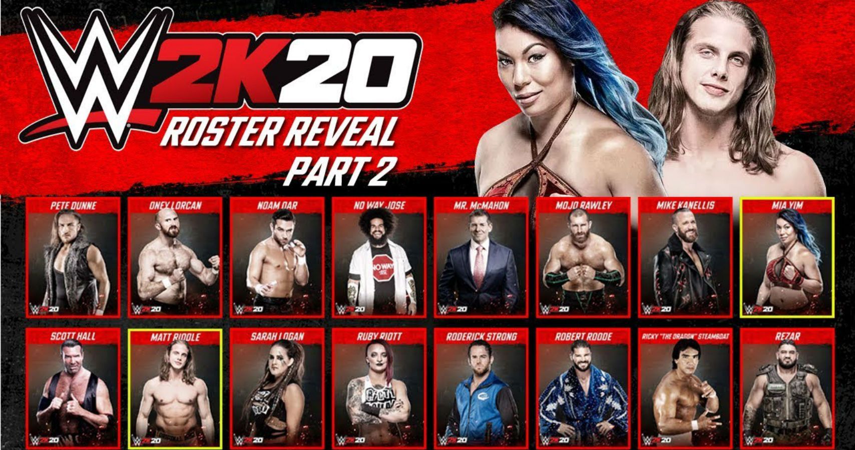 WWE 2K20: Confirmed Roster