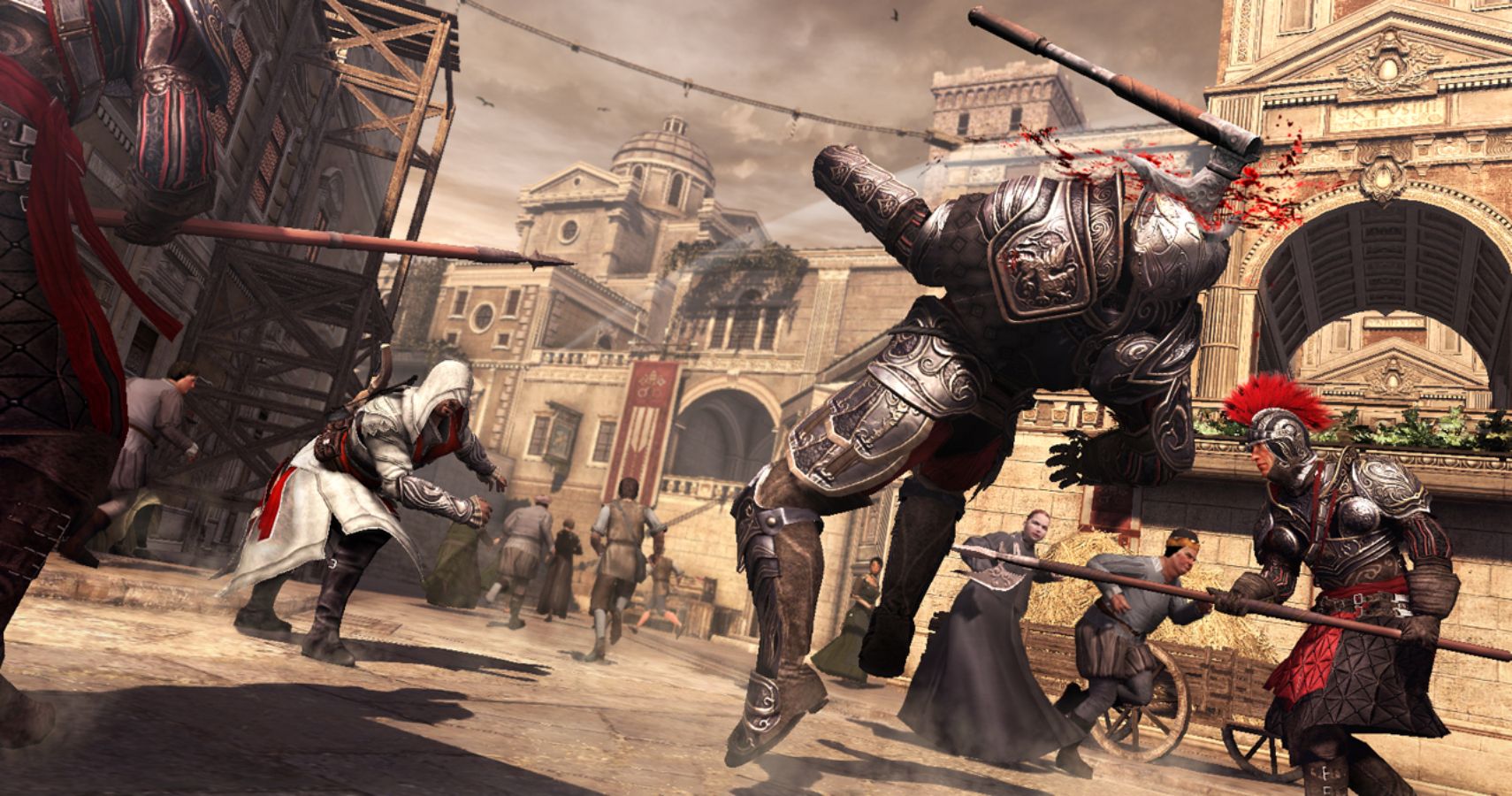 Assassin's Creed Brotherhood Ezio Killing A bunch Of Guards