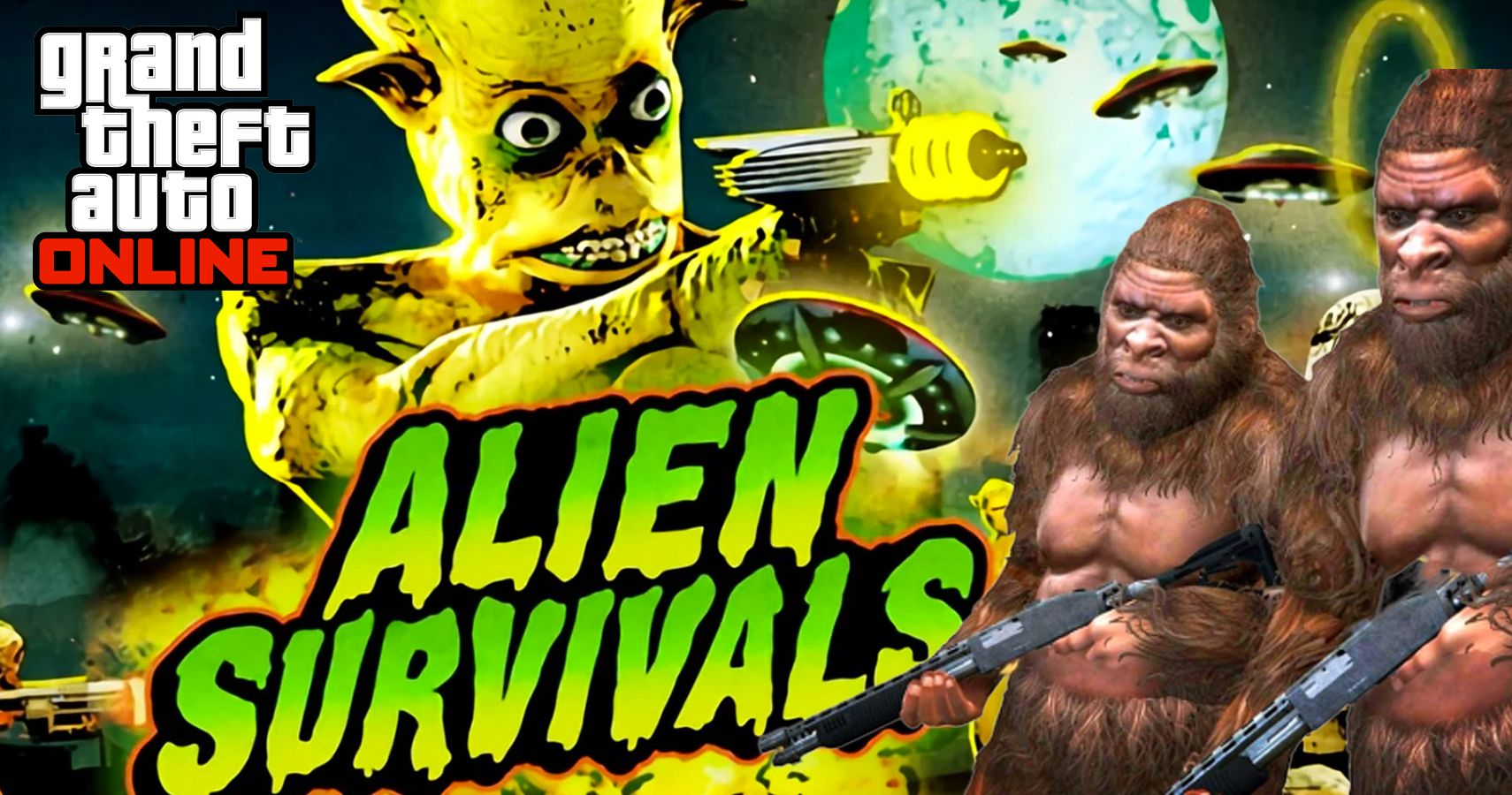 Grand Theft Auto V Evolves From Bigfoot to Aliens in Halloween Showdown