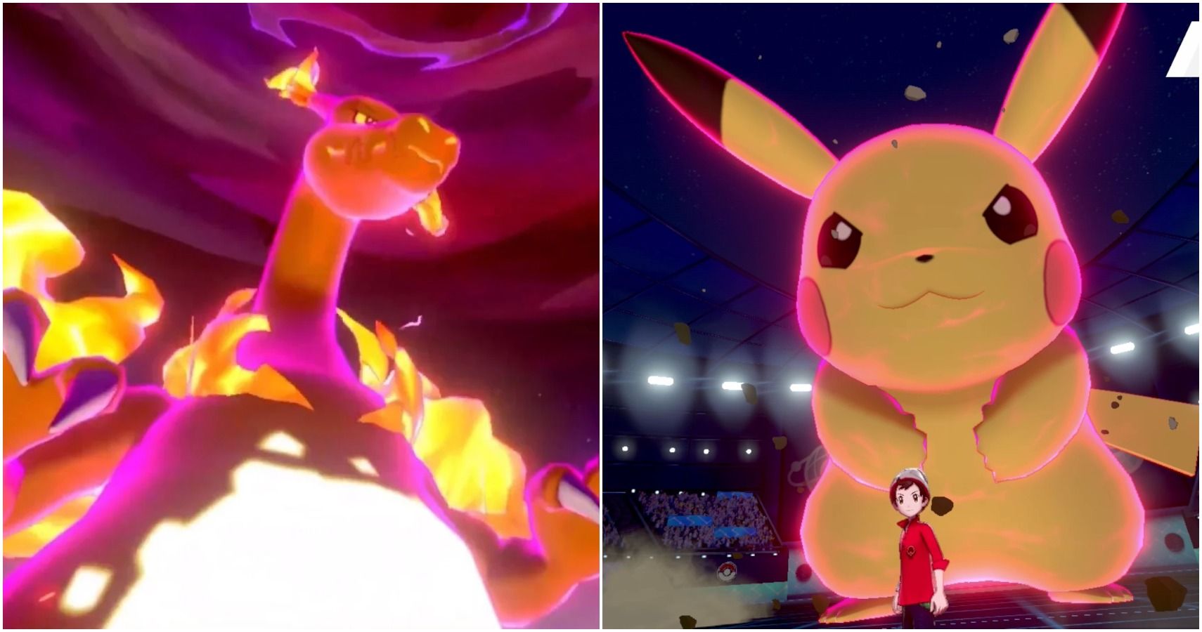 NEW GIGANTAMAX FEATURE IN POKEMON SWORD AND SHIELD! Difference Between  Gigantamaxing and Dynamaxing! 