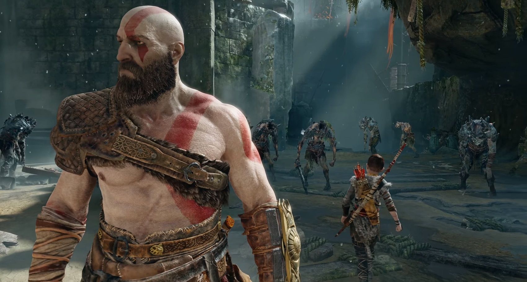 God of war 2018 kratos and his son