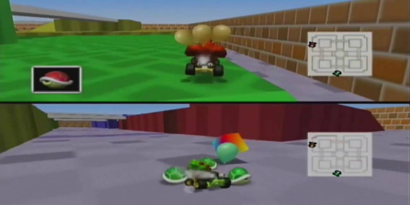 Block Fort from the Battle Mode of Mario Kart 64
