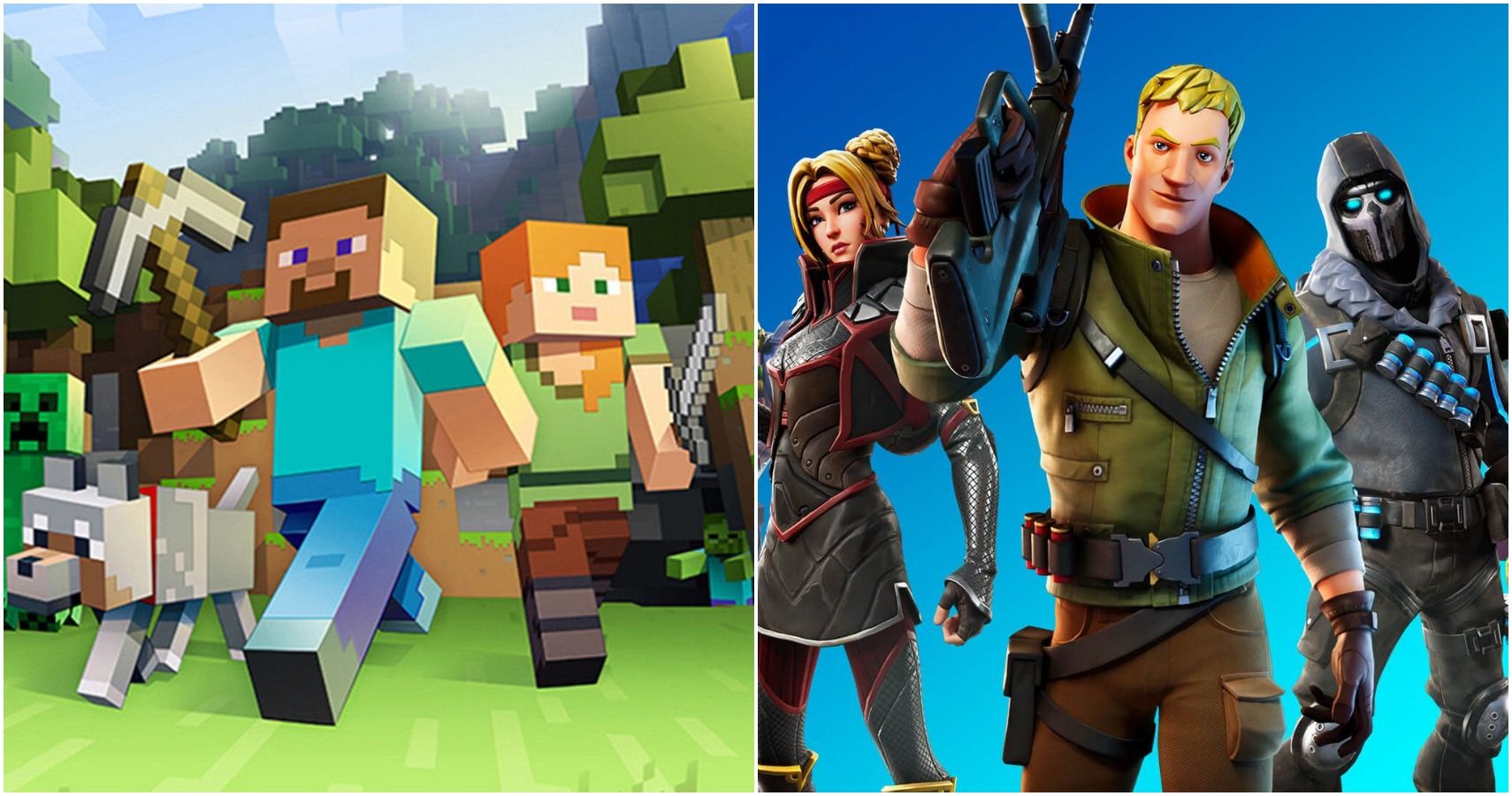 Minecraft And Fortnite Image Combined Fortnite Vs Minecraft Which Is The Most Important Game Of The Decade