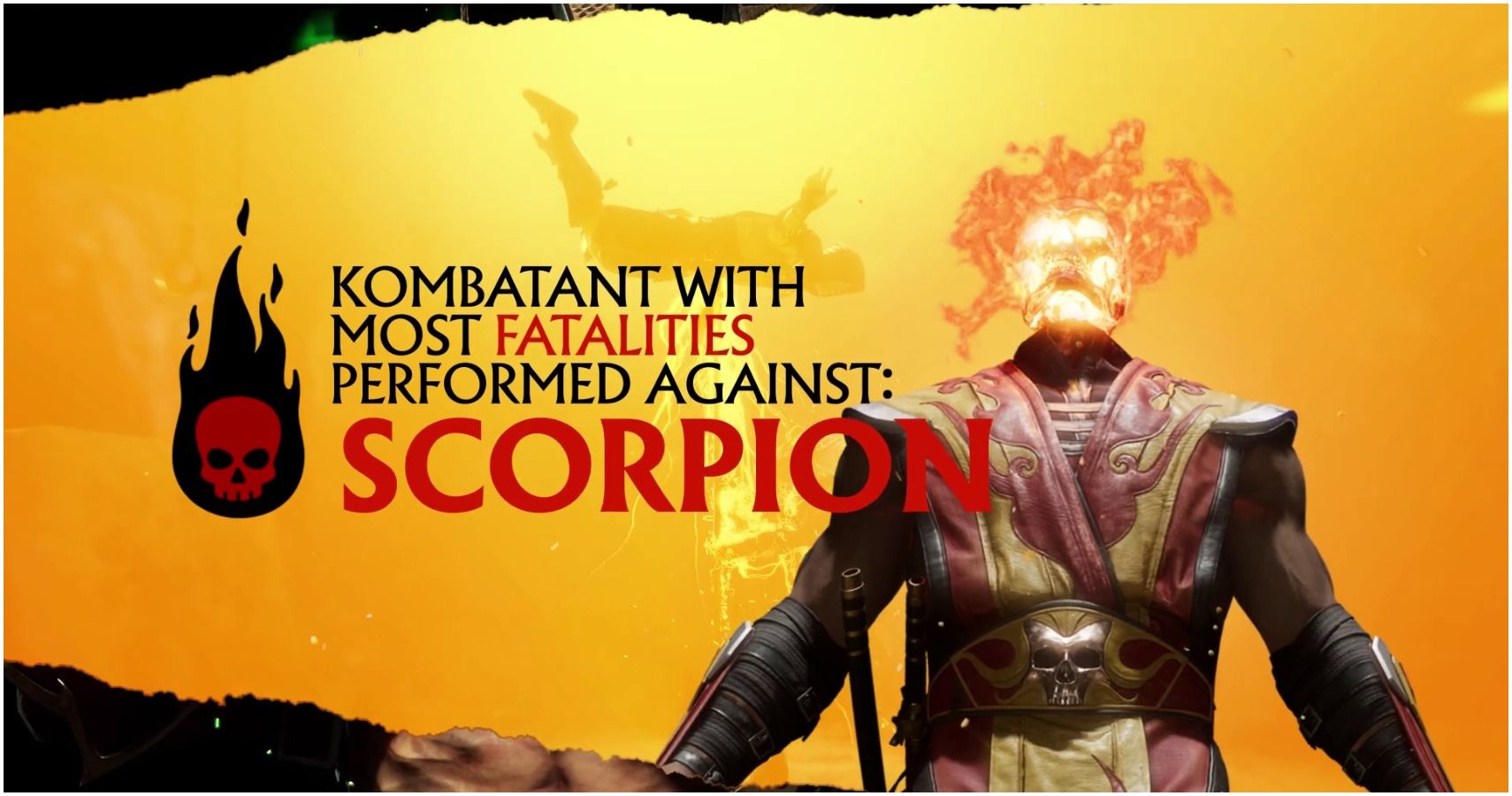 Mortal Kombat 11 Scorpion Has Won The Most And Suffered The Most Fatalities