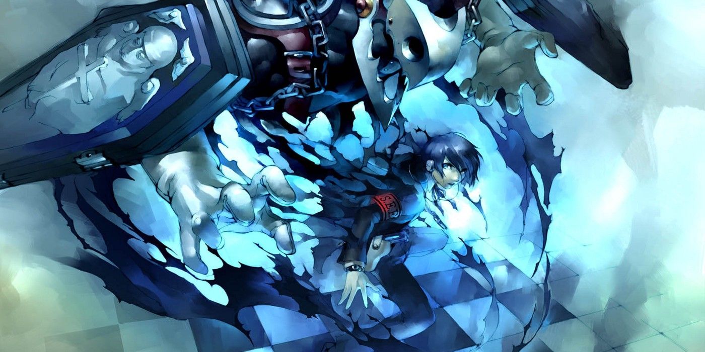 Persona 3 blue-colored artwork