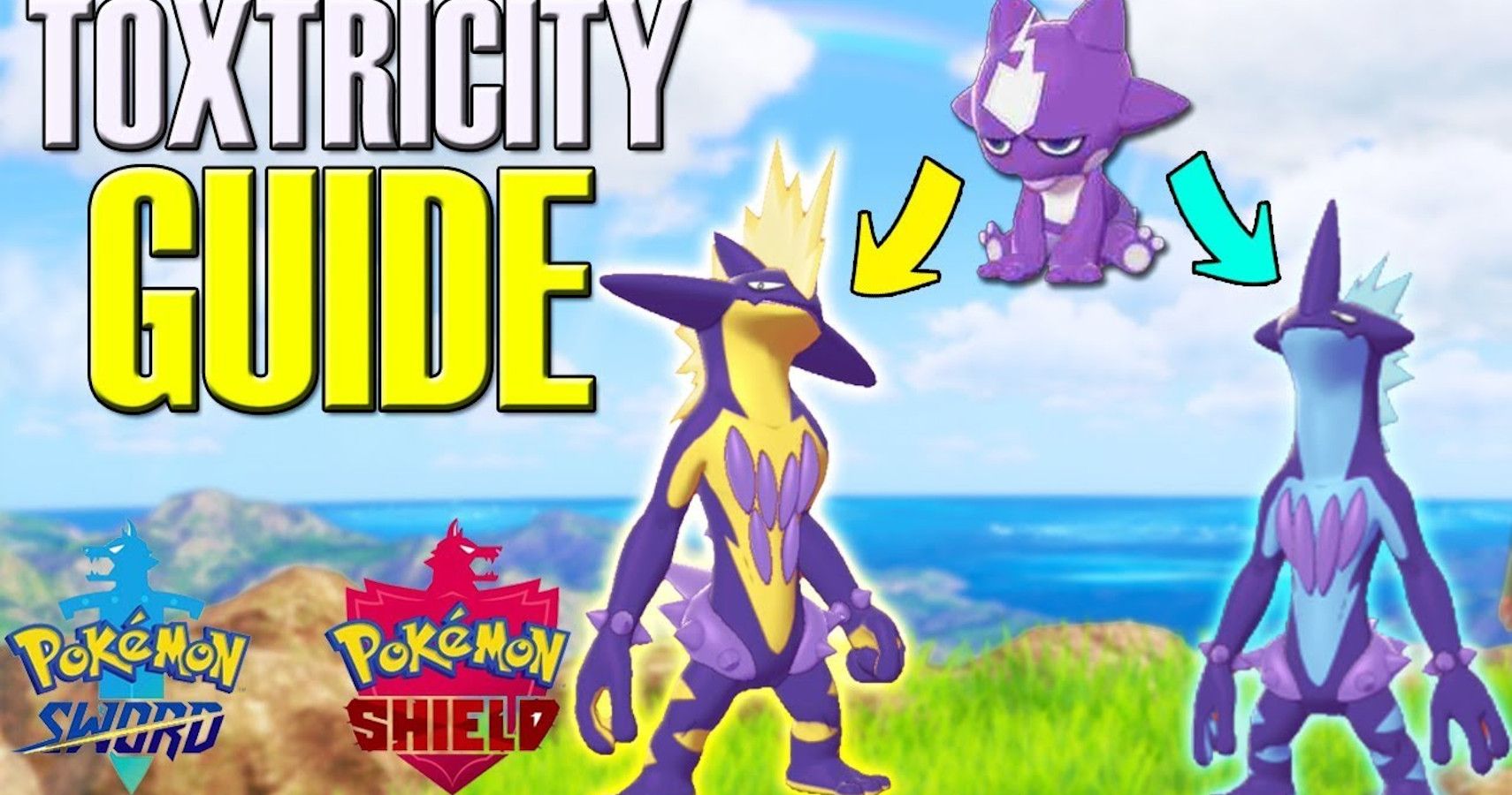 How to Get Each Toxtricity Form! Pokemon Sword and Shield Toxel Evolution  Method 