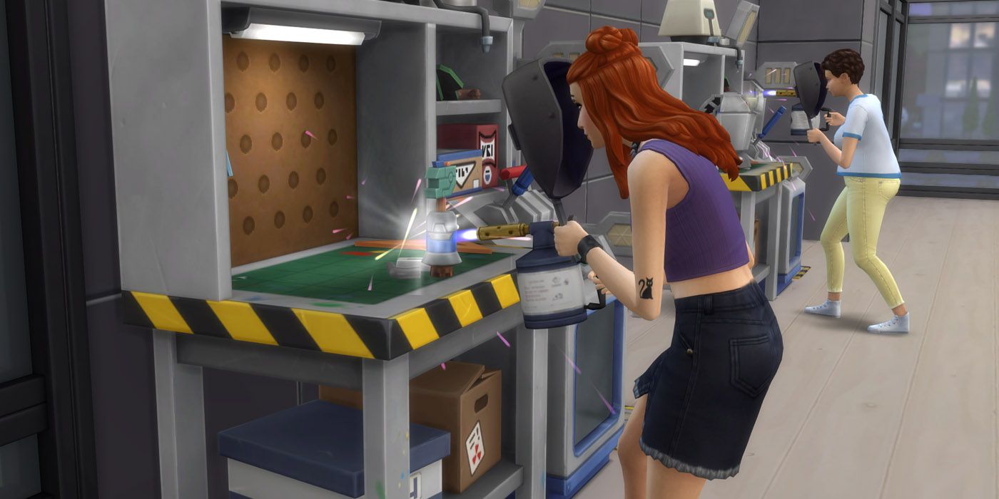 Sims at robotics club