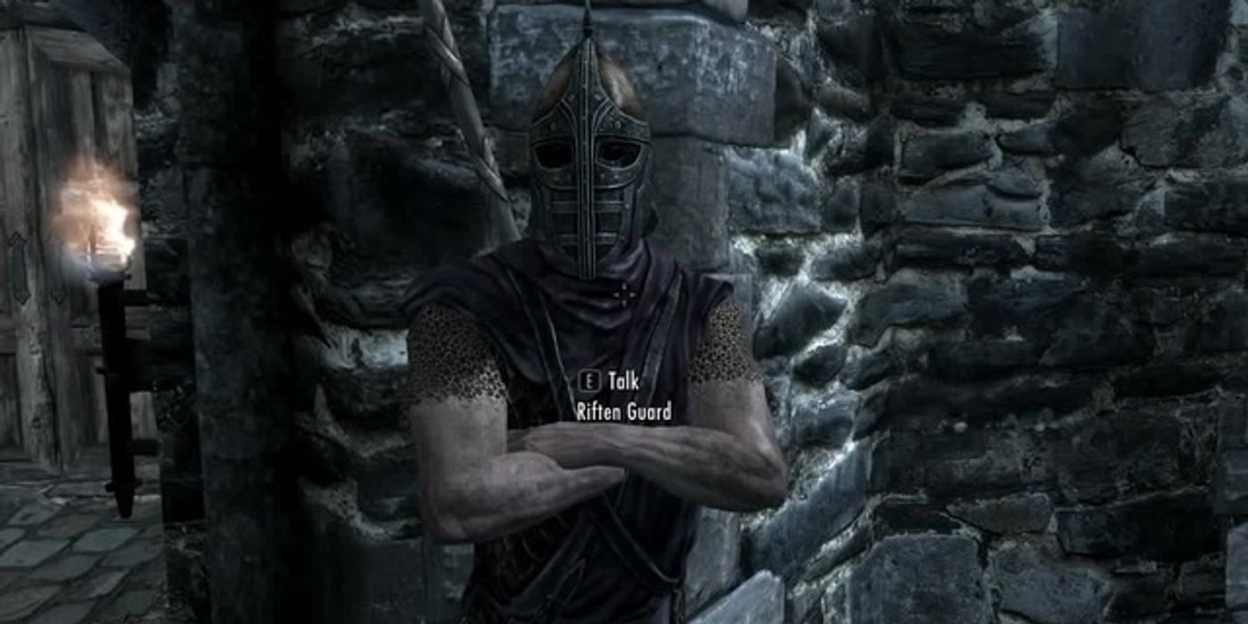 Skyrim Guard At Night