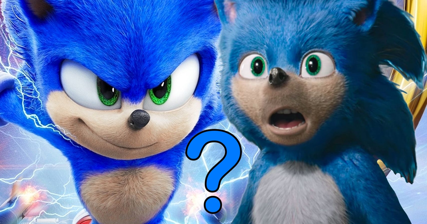 Why was Sonic The Hedgehog's original movie design changed