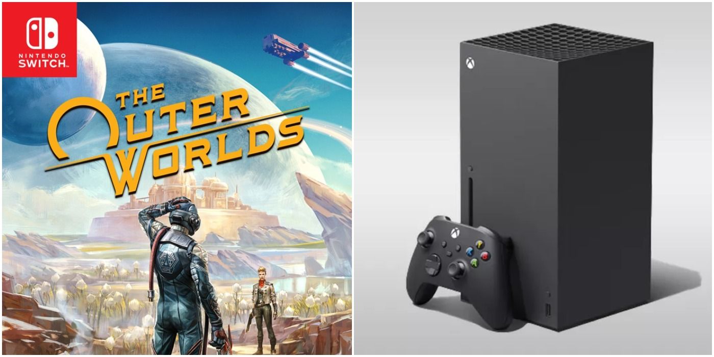 image of Nintendo Switch The Outer Worlds game and XBox Series X