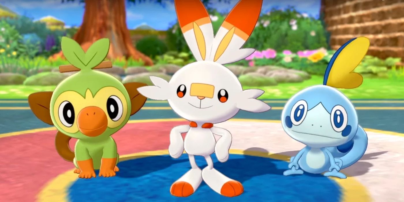 Pokemon Sword and Shield starters and their evolutions