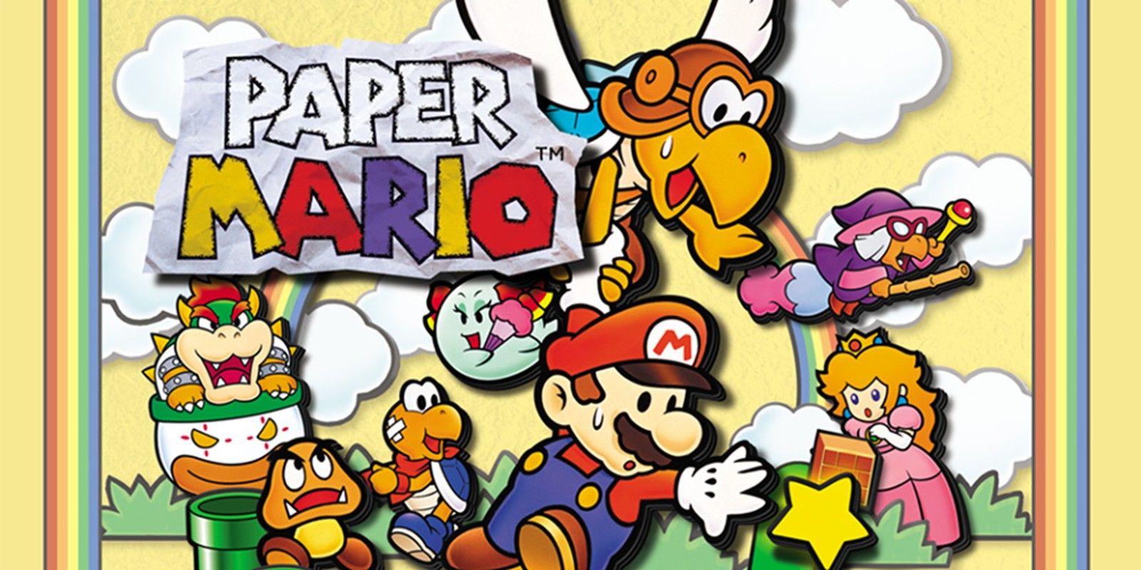 The cover of Paper Mario 64