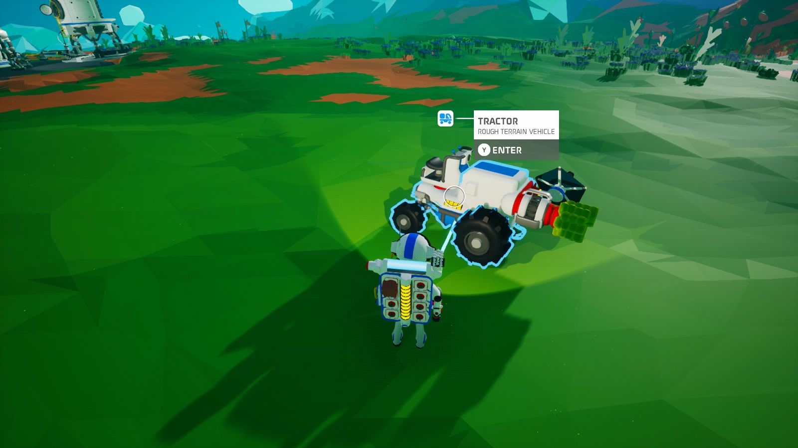 Vehicle on planet