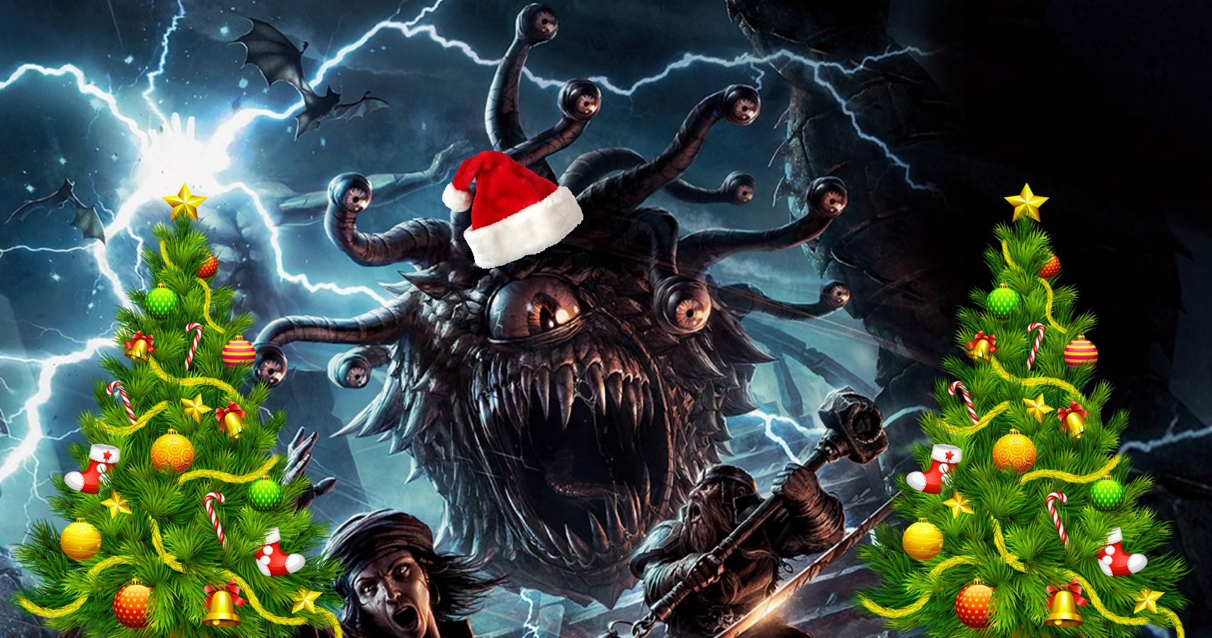 Beholder Christmas Dungeons &amp; Dragons Holiday Cover