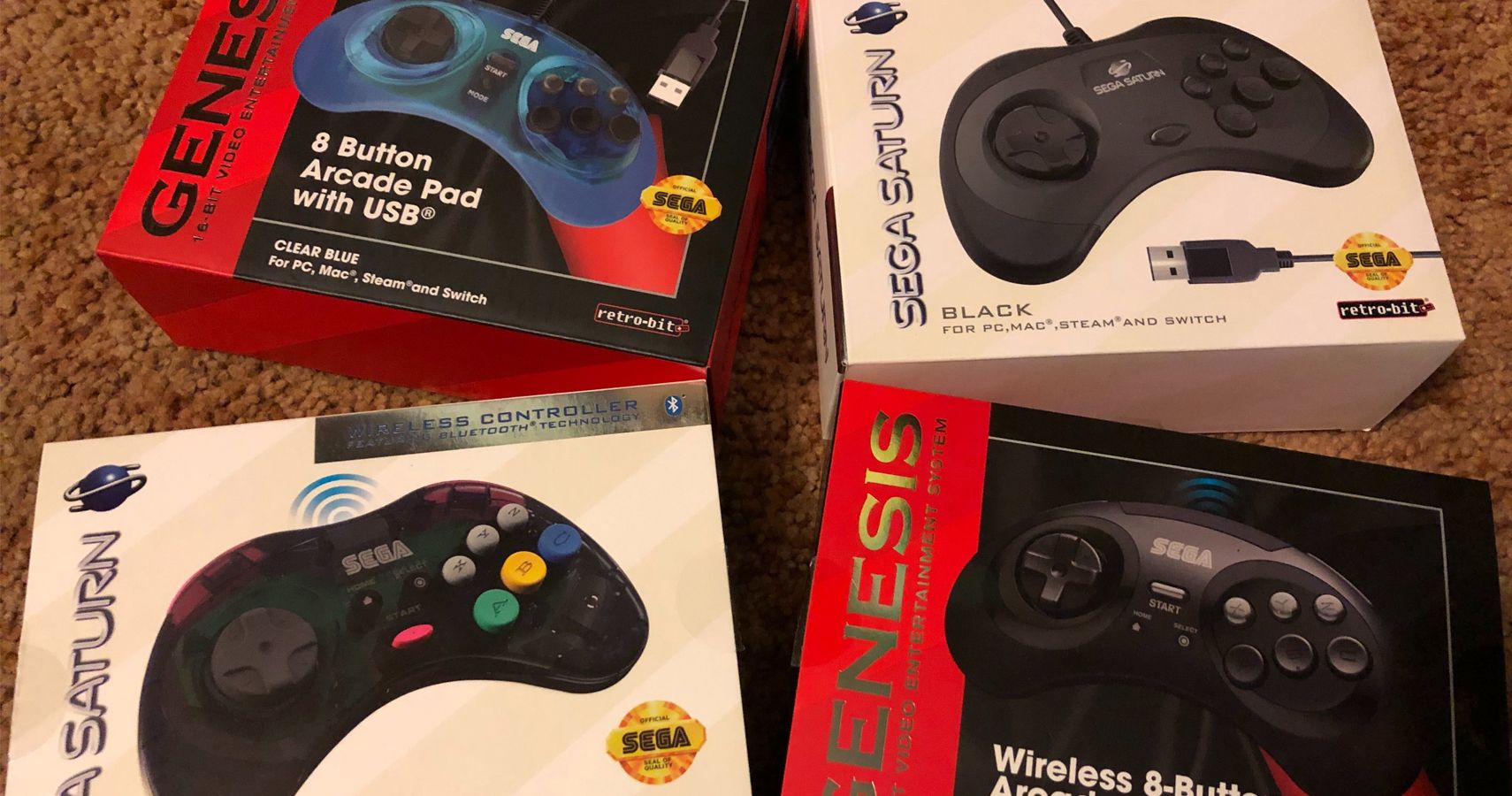 Retro-Bit Sega Genesis and Saturn Bluetooth Controllers Review — The  Gamer's Lounge