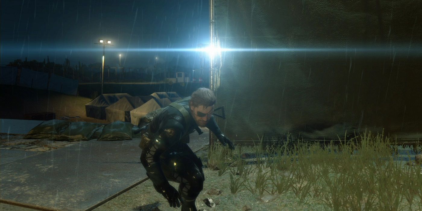 Ground zeroes game play snake in the rain