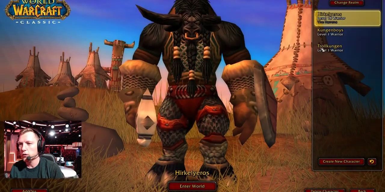 Kungen, one of WoW's famous players