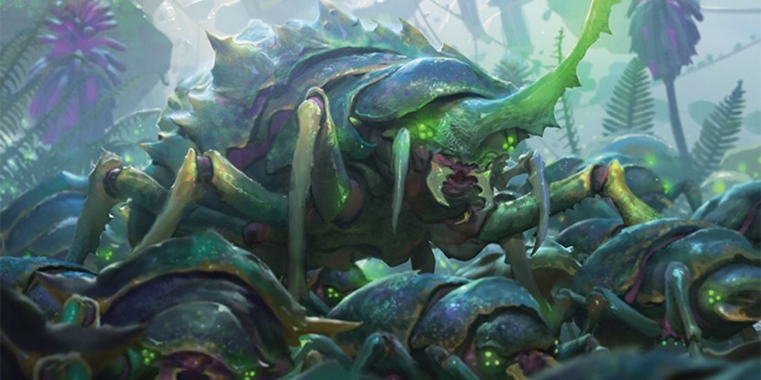 Full art of Scute Swarm from Magic the Gathering