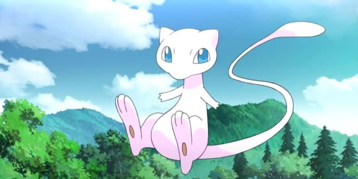 image of Mew in the mountains from Pokemon