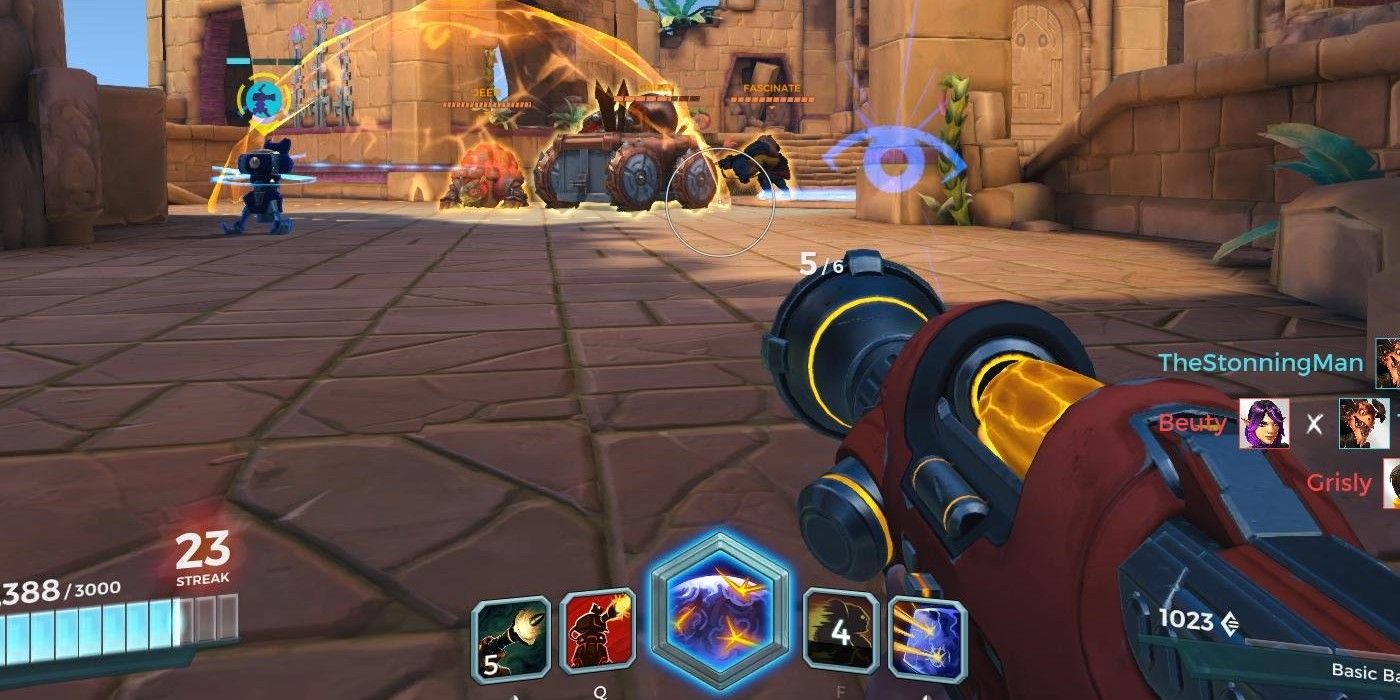 A screenshot showing gameplay in Paladins
